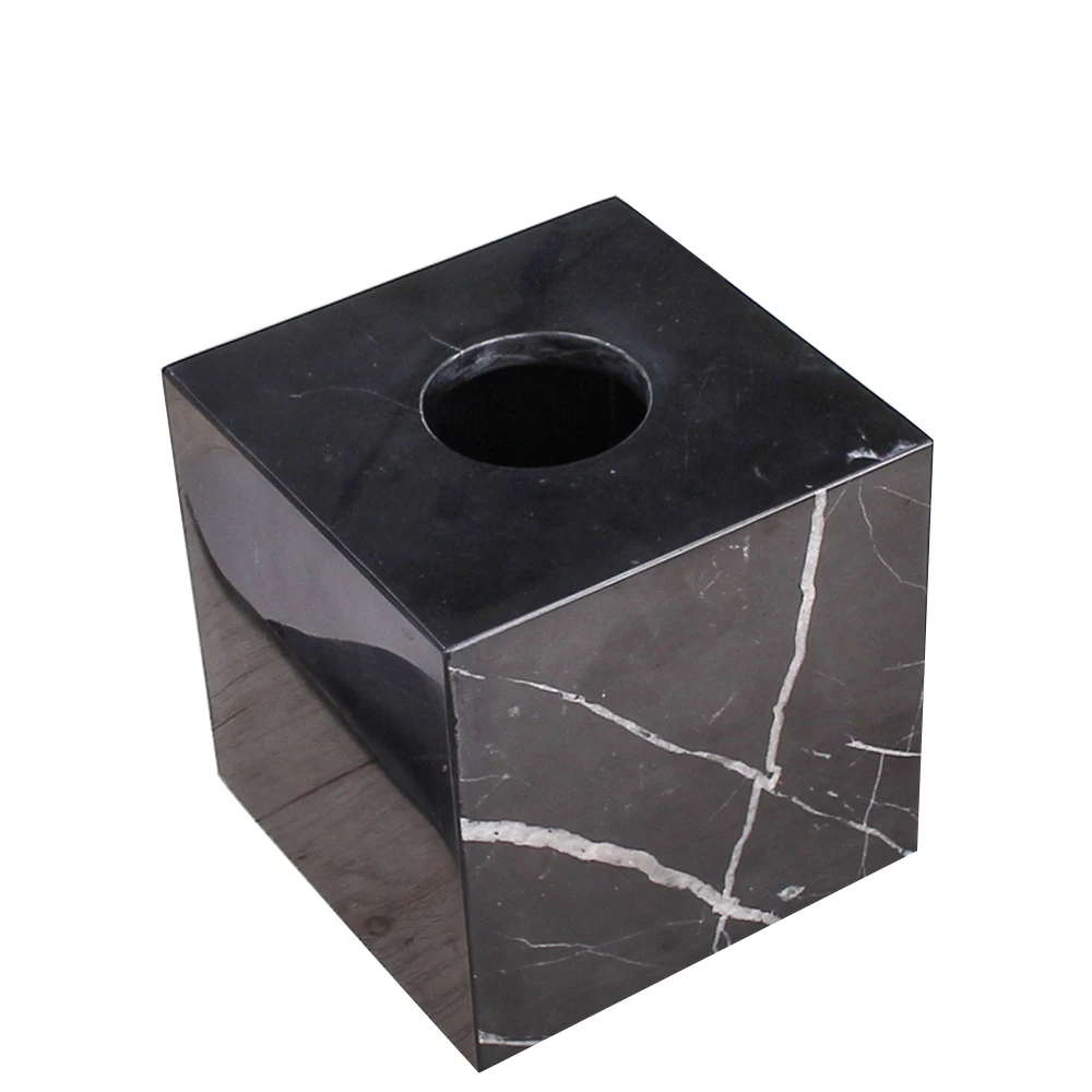 Free shipping Natural Stone Marble Tissue Box Holder with Removable Transparent Bottom | Дом и сад