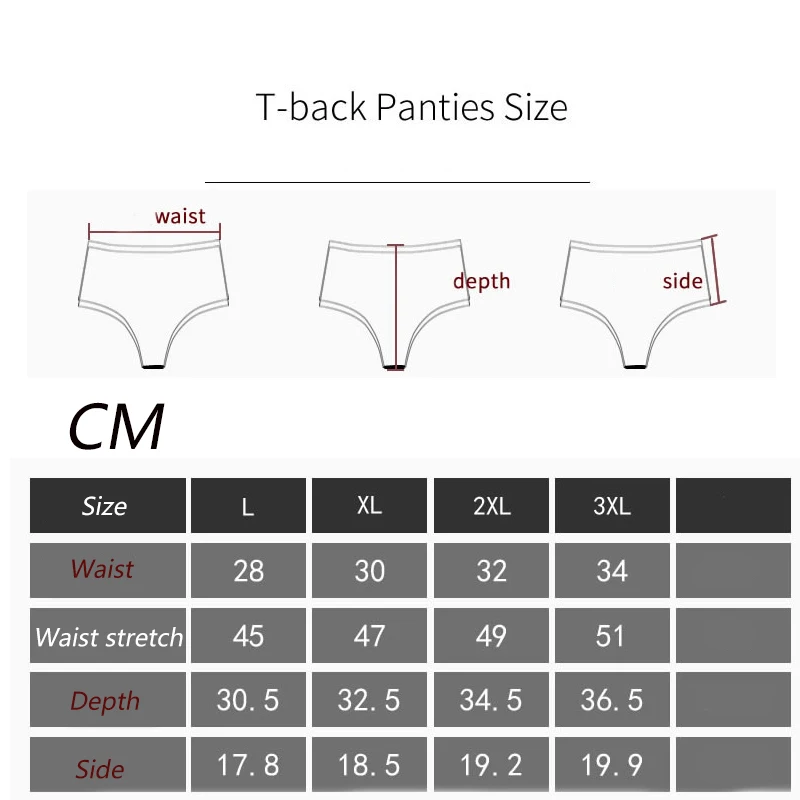 Стринги Женские однотонные с завышенной талией размеры до 3XL | Женская одежда