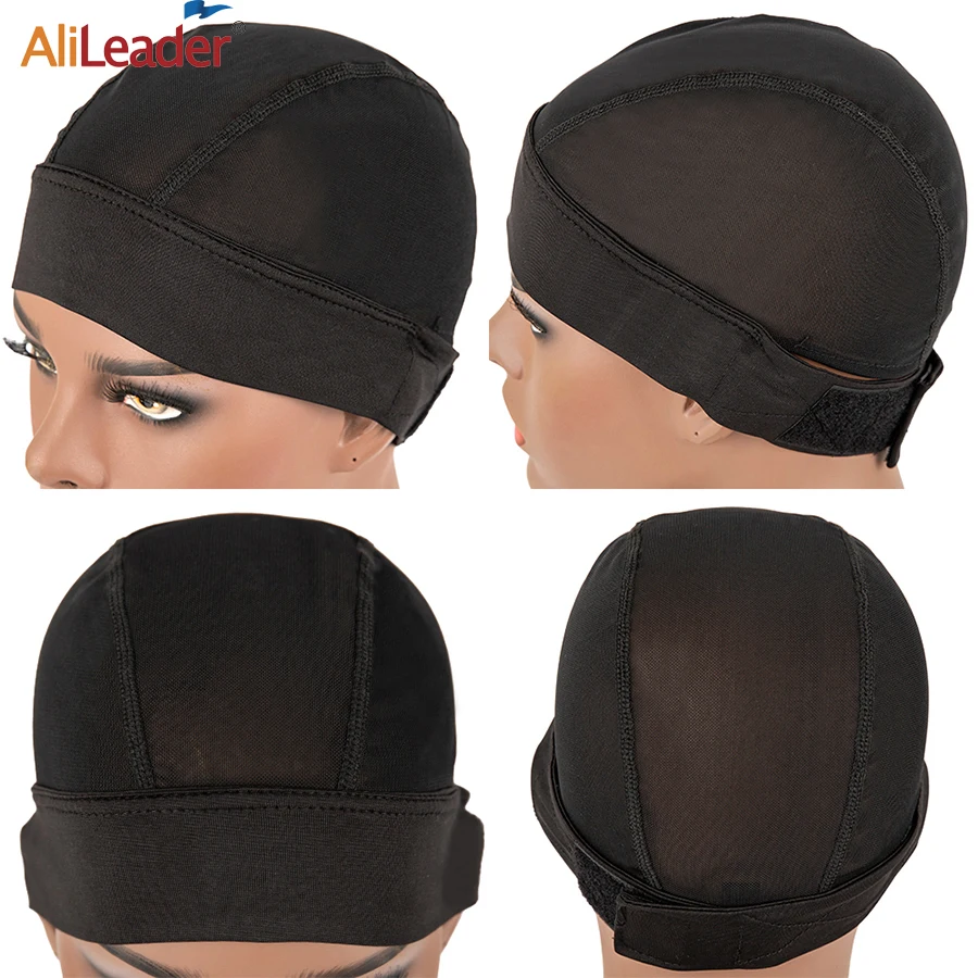 

Adjustable Soft Hook&Loop Wig Grip Smooth Mesh Dome Wig Cap For Wig Sewing Diy Grip Edges Hairnets Cap Wigs 22-25Inch Hair Tools
