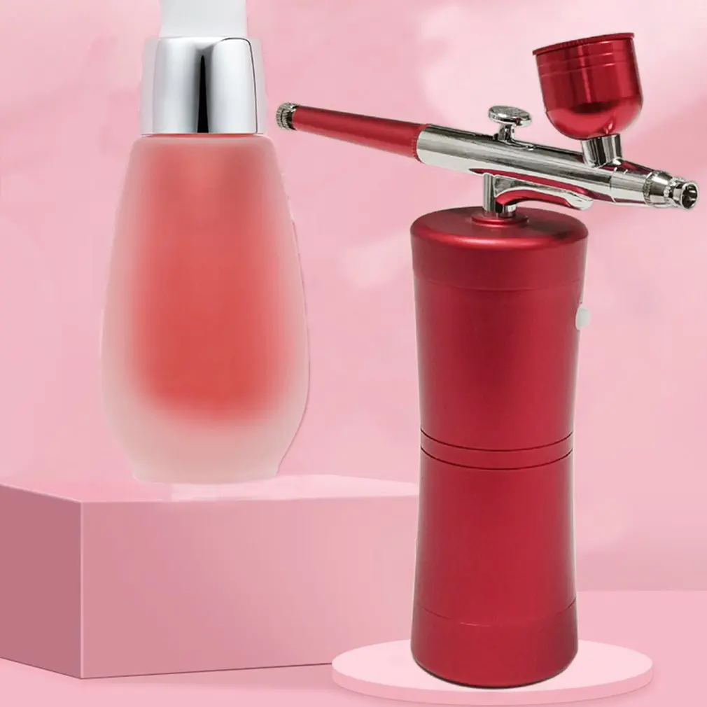 

Portable Facial Water Oxygen Injector Machine Airbrush Compressor Nano Mist Sprayer Makeup Infusion Device