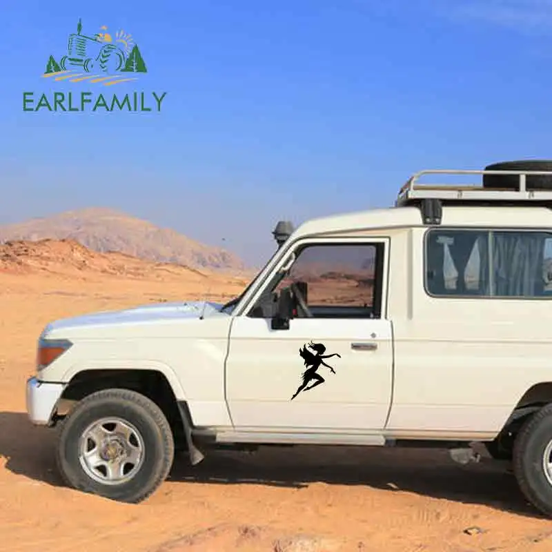 EARLFAMILY 58 см x 29 летающая фея забавная Автомобильная наклейка для грузовика окна