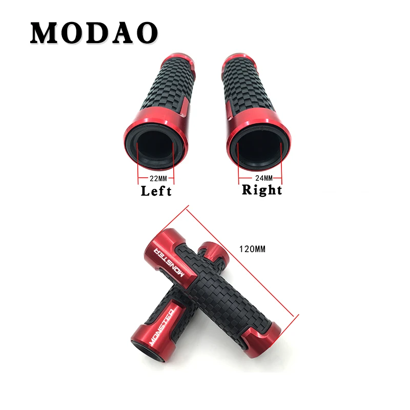 

For Ducati MONSTER 795, 796, 821, 1200, 1200S Hypermotard Monster 695 motorcycle CNC aluminum motorcycle handlebar grips
