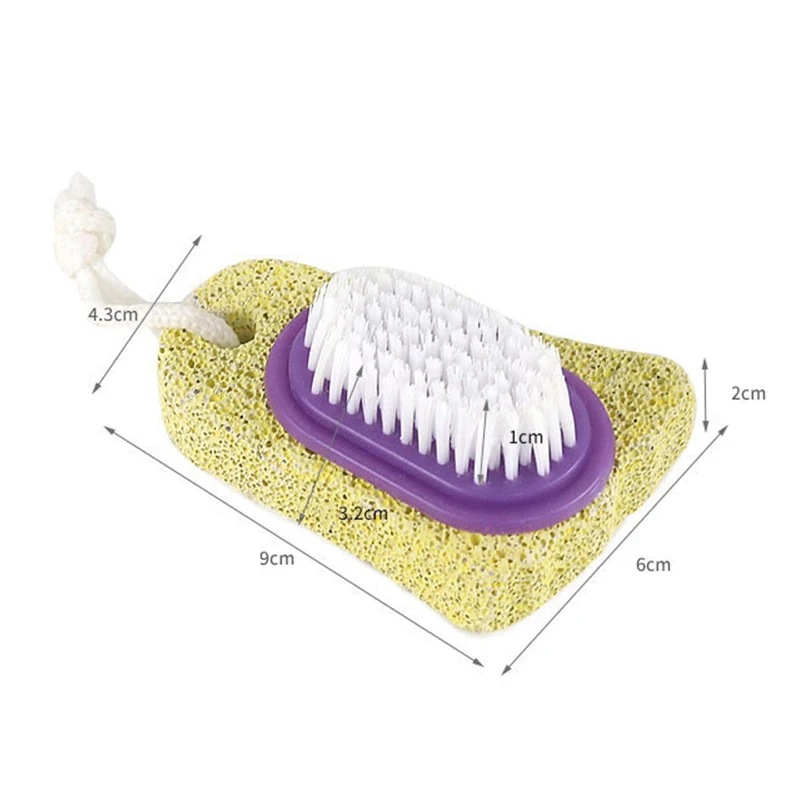 1 шт. Многофункциональный шлифовальный камень для ног двухсторонние натирающие