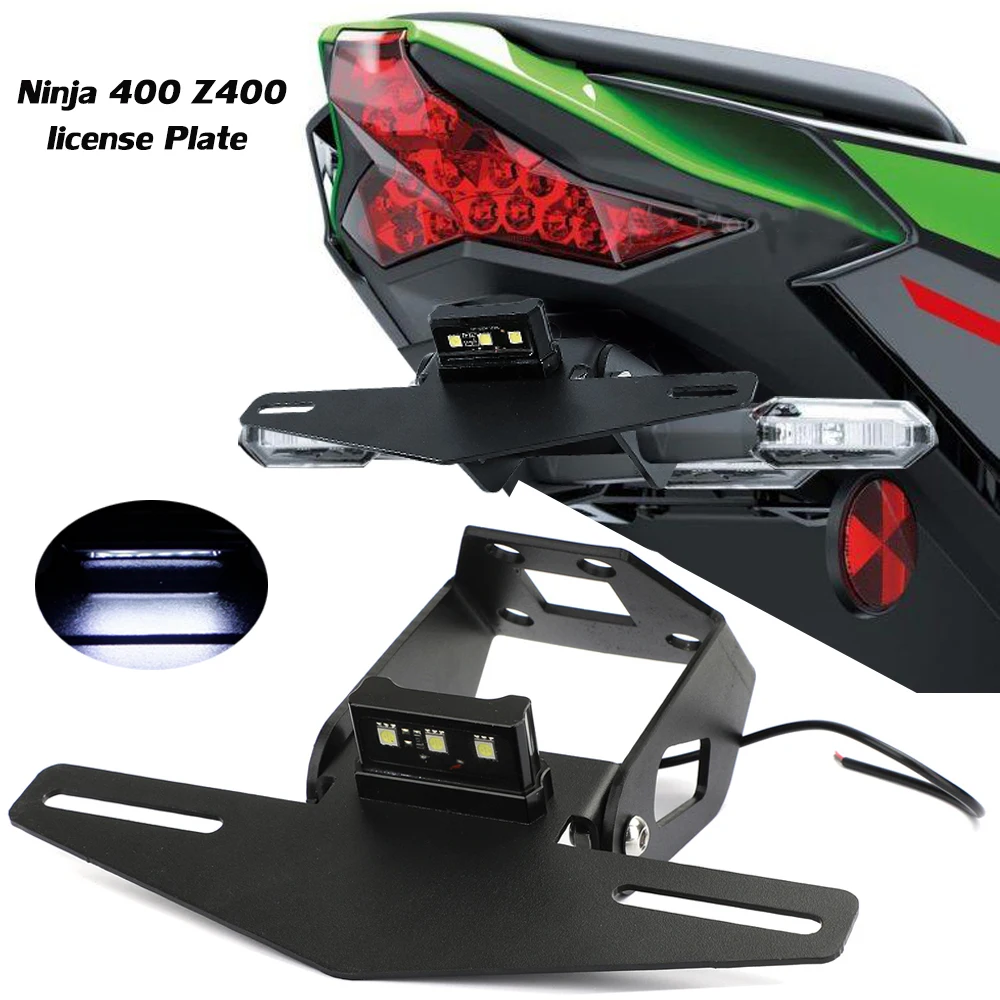 

Держатель номерного знака мотоцикла для Kawasaki Ninja 400 NINJA400 Z 400 2018 2019 2020 2021 Z400