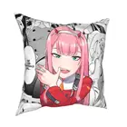 ZeroTwo Подушка Чехол Darling в Franxx аниме покрывало на кровать лучшая девушка 002 Waifu наволочки для подушек декоративные мультипликационным мотивом для дома размером 45*45 см