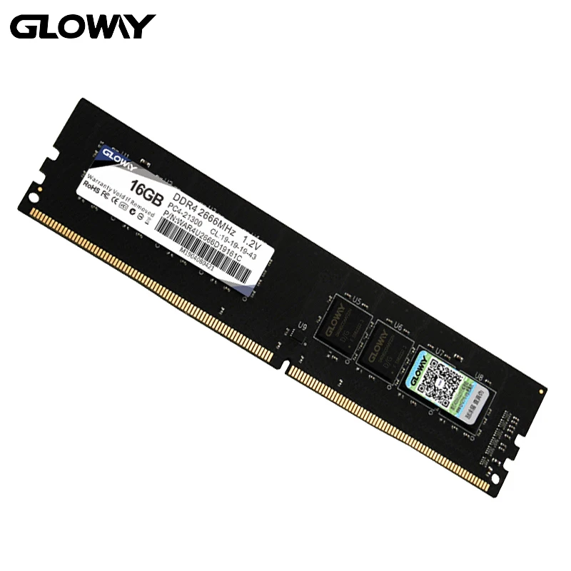 

Gloway WAR series ddr4 Ram 4g 8g 16G 2666MHZ 8 gb 16gb 1.2v PC4-21300 for desktop ram memory