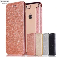 bling glitter leather flip wallet case for iphone 13 mini 12 pro max 11 xr xs x 6 6s 7 8 plus 5 se2020 clear back soft tpu cover
