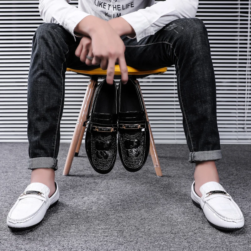 Men shoes loafers casual slip-on male driving moccasins breathable comfy outdoor walking flats non-slip leisure classic | Обувь