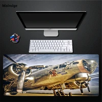 mairuige hot retro metal airplane rat pad computer player game accessories mouse pad natural rubber non slip waterproof pad