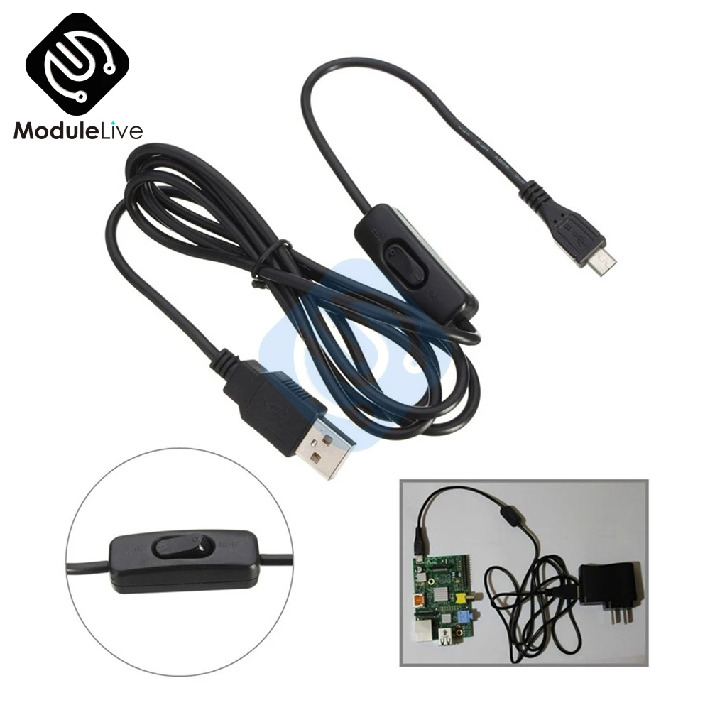 Фотокабель для зарядки Mini Cable с переключателем ВКЛ./ВЫКЛ. 1 5 м 150 см Raspberry Pi|Адаптеры