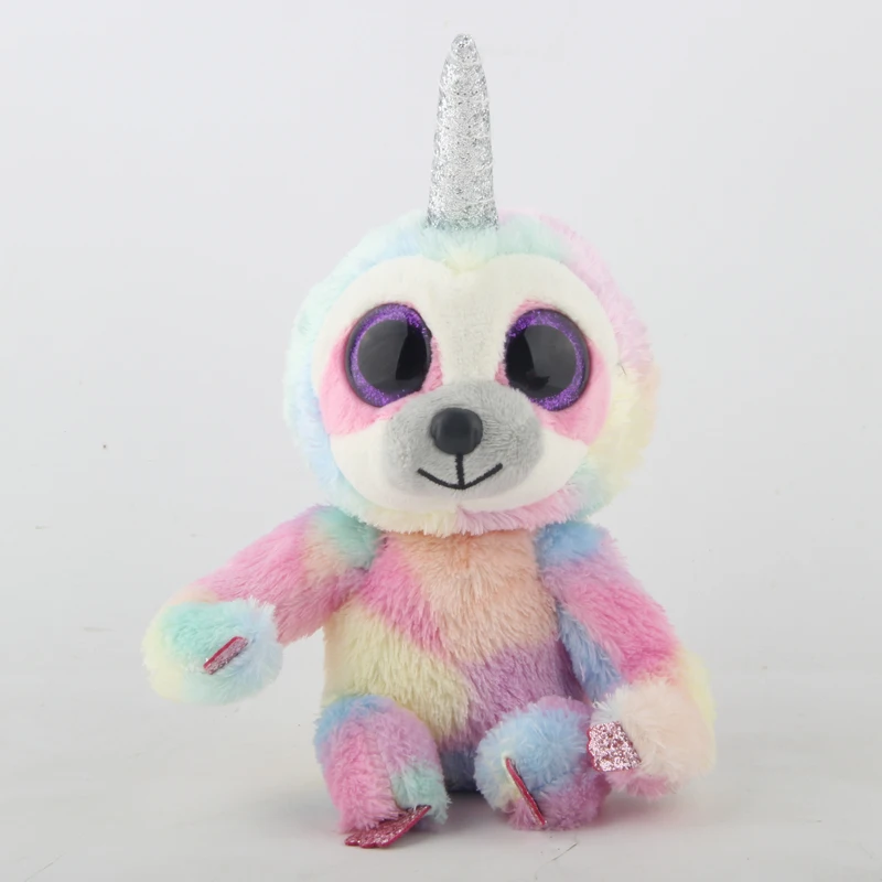 

Ty Copper The Rainbow Sloth Plush Animal Toys Stuffed Doll Gift 15cm