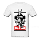 Мужская хлопковая футболка с принтом Моя геройская Академия