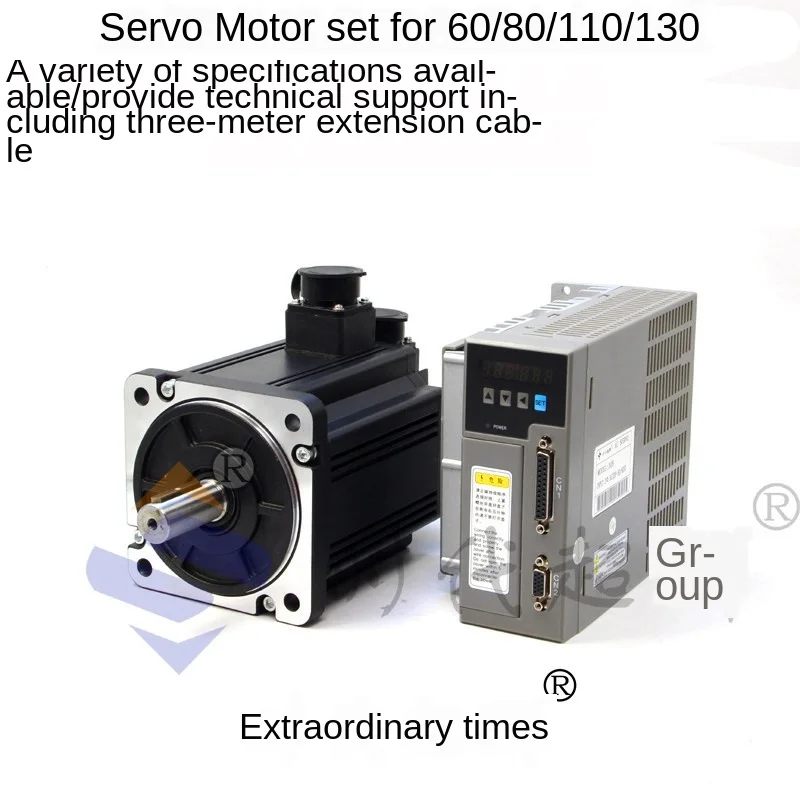 

Customized 750W / 1.5 / 2K // 3.8KW servo set 80/110/130 servo motor drive set
