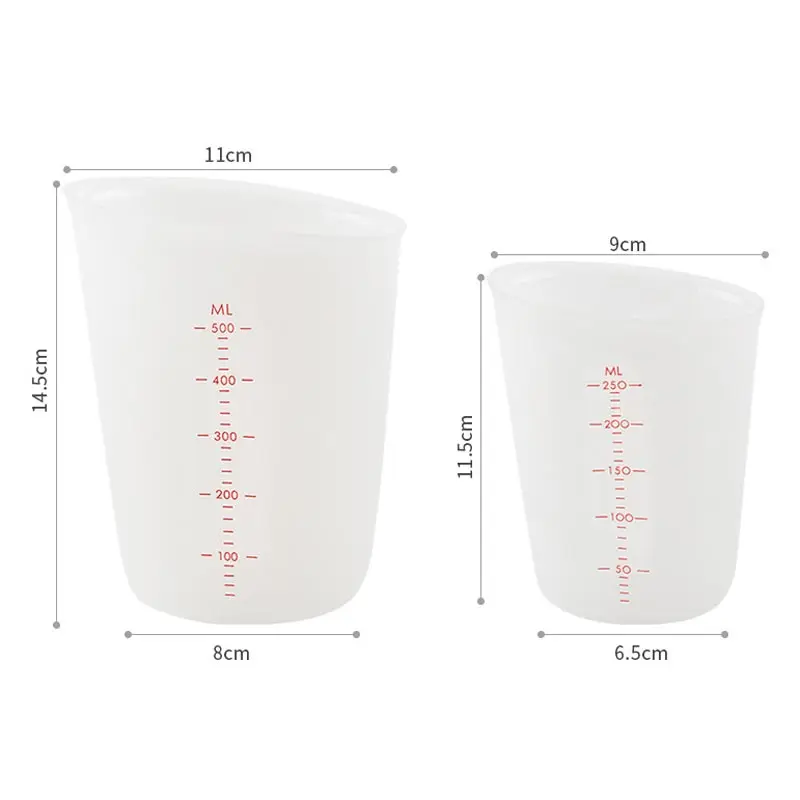 Многофункциональный силиконовый мерный стакан кухонные измерительные
