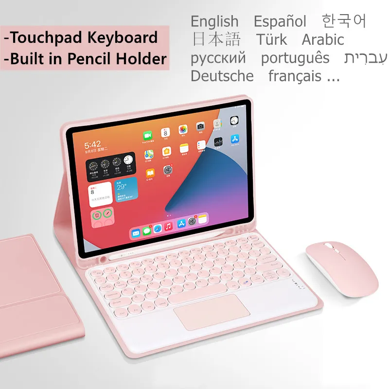 

Cover for Samsung Galaxy Tab A7 10.4 2020 SM-T500 Keyboard Case for Galaxy Tab A7 A 7 Wireless Trackpad Keyboard Cover Funda