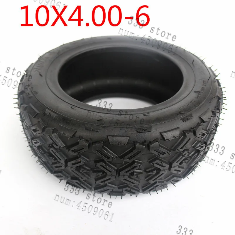 10X4.00-6 10*4.00-6 Tubeless Vacuum Tyre For Harley Electric Citycoco Scooter snow plow Go karts ATV | Автомобили и мотоциклы