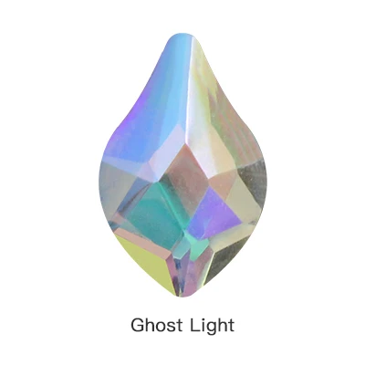 Ghost light 10 шт Мода в форме мяча для регби стеклянные кристаллы, стразы аппликации камни с плоским низом для дизайна ногтей бижутерия для декорирования/использования одежды - Цвет: Ghost light