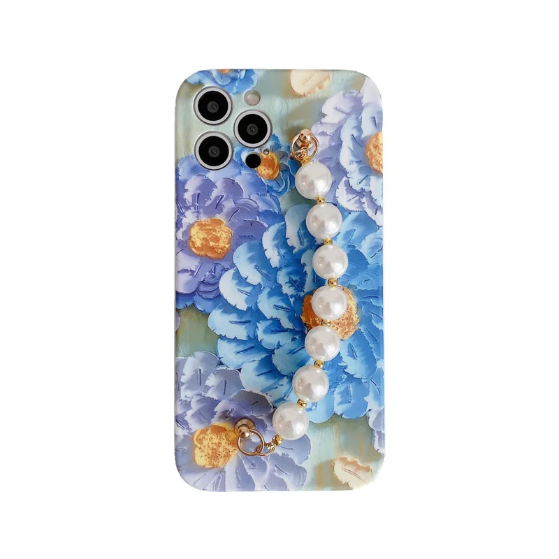 

Tobebest Pearl Bracelet Phone Cases for iphone 12 Pro Max 11 Pro Max X XS XR 7 8 Plus SE 2020 12 mini Chain Wristband Soft Cover