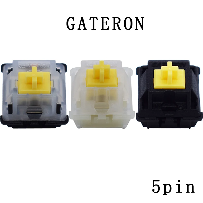 Gateron молочно-желтый переключатель 5-контактные механические аксессуары для
