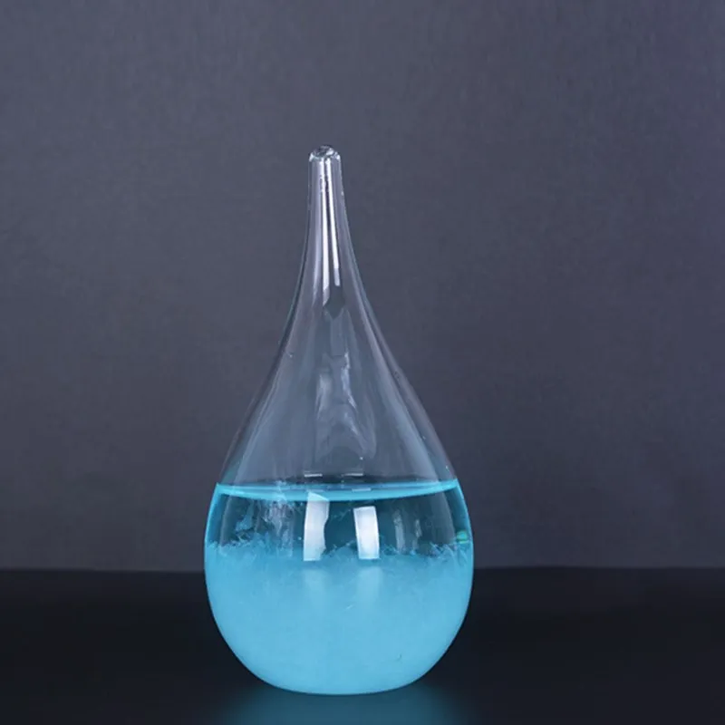 Миниатюрная стеклянная бутылка для прогноза погоды с базовым настольным