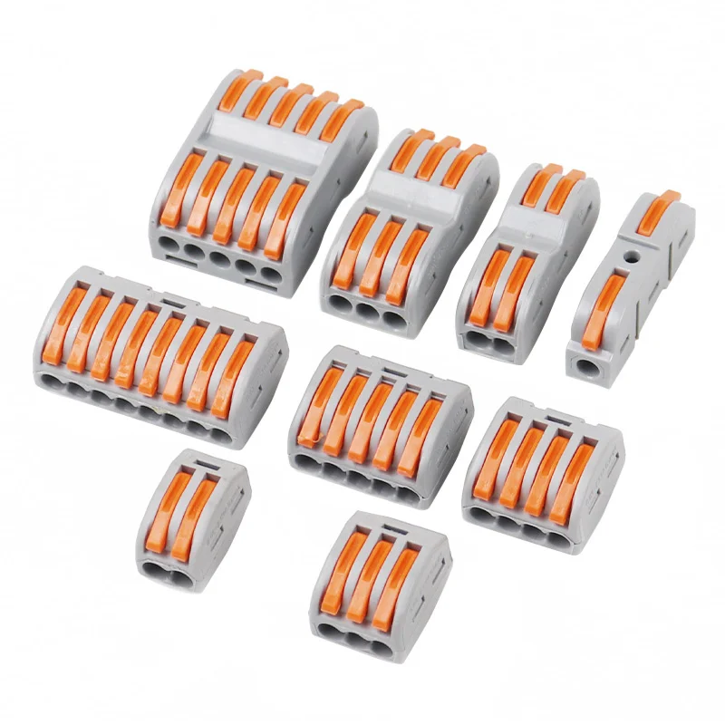 

10/30/50/100 pcs Electrical Wire Connector Push-in Terminal Block Universal Fast Wiring Cable Connectors For Cable Connection