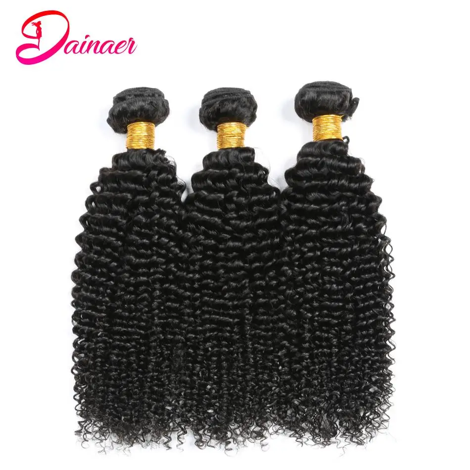 

Peruvian Human Hair Weave Bundles Afro Kinky Curly Hair 8-30Inch Natural Color Virgin Hair 3/4 Bundles Human Hair Extensions