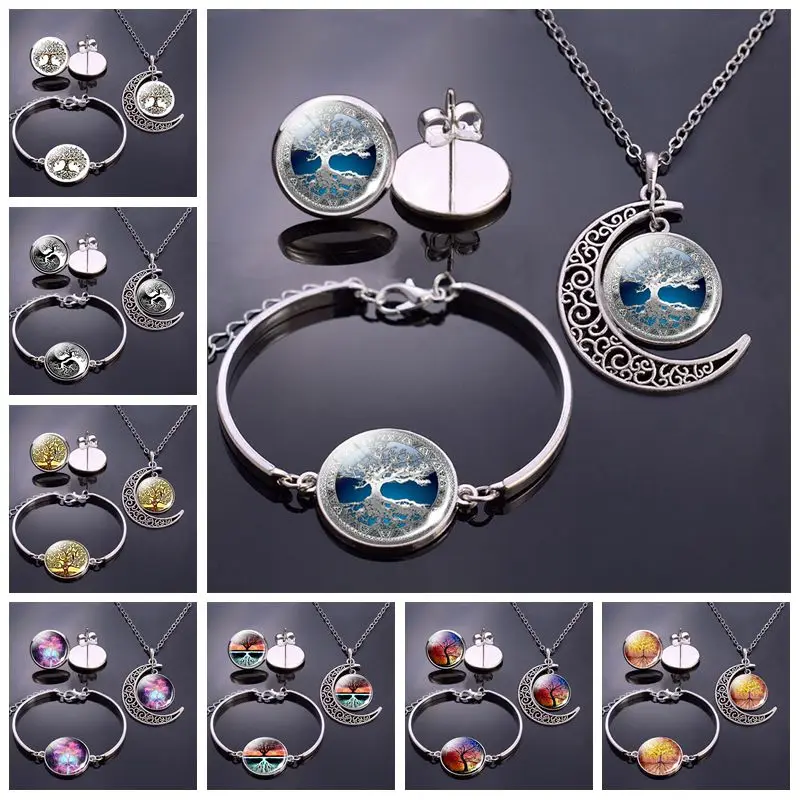 Ювелирный Комплект из колье серёг и браслета | Украшения аксессуары