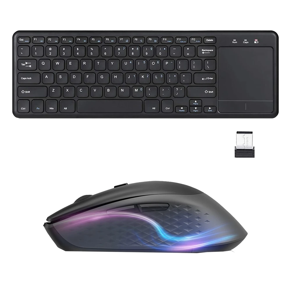 Клавиатура с сенсорной панелью беспроводная мышь для Windows Smart TV Android Box ноутбука