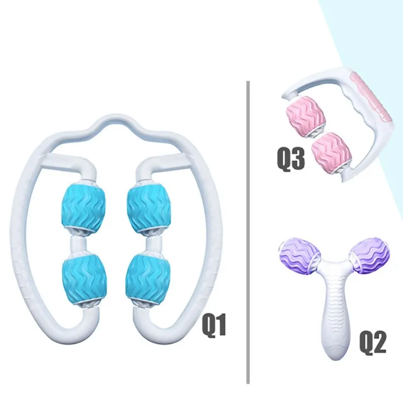 

2021 Yoga Massage Roller Trigger Point Massage Rollers for Arm Leg Neck Muscle Tissue for Fitness Gym Pilates Sports Accesories