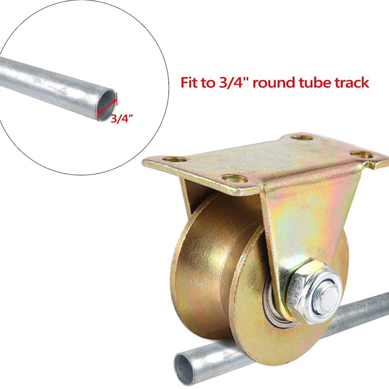 4 шт. 2 дюймовые U образные ролики для прокатных ворот промышленные