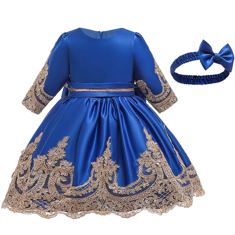 

Girls Dress Summer Bow infant Princess Dress Kids Dresses For Girls Elegent Wedding Party Ball Gown Children Clothing vestidos