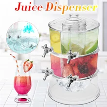 3.5L 2 слоя сока диспенсер для холодных напитков вино пиво Pourer вечерние Lemonade бак для напитков контейнер с 4 краны кухня Бар инструменты 3.5L 2 слоя сока диспенсер для холодных напитков вино пиво Pourer вечерние Lemonade бак для напитков контейнер с 4 краны кухня Бар инструменты