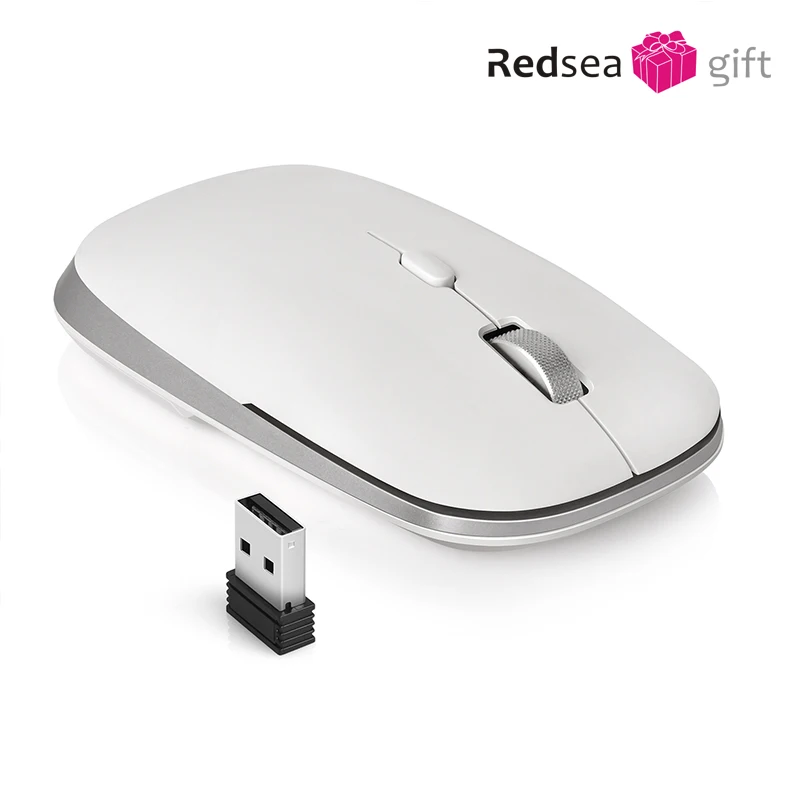 Беспроводная оптическая портативная компьютерная мышь 2 4 ГГц 1600DPI | Компьютеры и