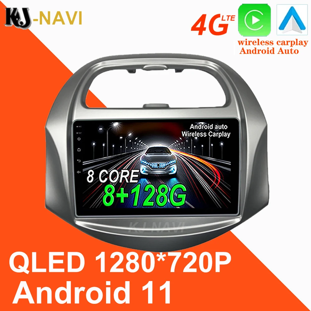 

Автомобильный мультимедийный плеер CarPlay, Android, DSP, IPS, радио, видео, стерео, GPS, для Chevrolet Spark 2018 2019 1280*720P