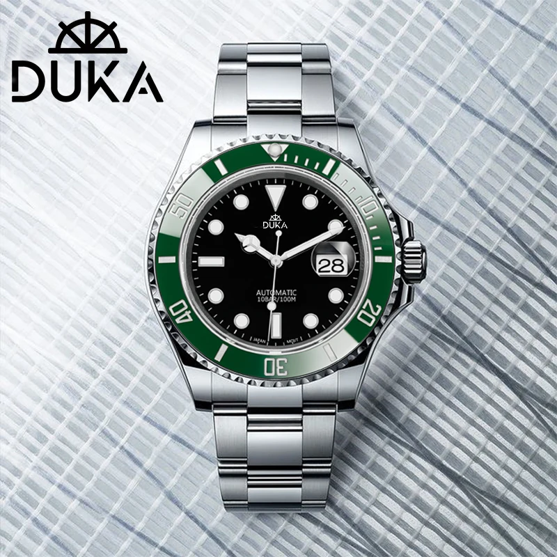 New DUKA WristWatch Top Luxury Brand Mechanical Men's Watches Waterproof 100M Sports NH35A Automatic Men Watch Relogio Masculino