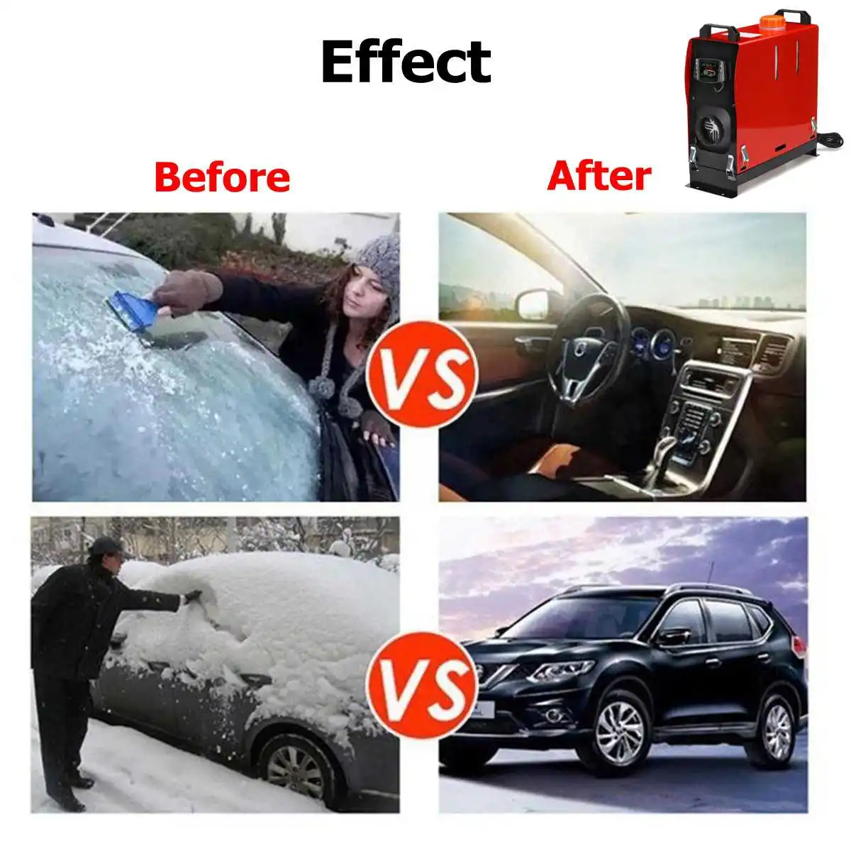 

All in One 8KW 12V Car Heating Tool Diesels Air Parking Heater+New LCD Monitor Warmer For Car Truck Bus RV Boat