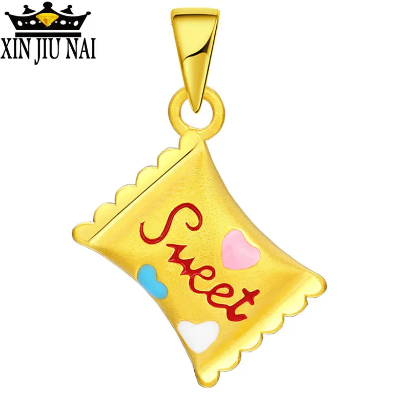 

Романтический Милый Стиль 18k Золото 3D женский кулон ожерелье «леденец» модная вечеринка роскошный романтический стиль принцессы изысканны...