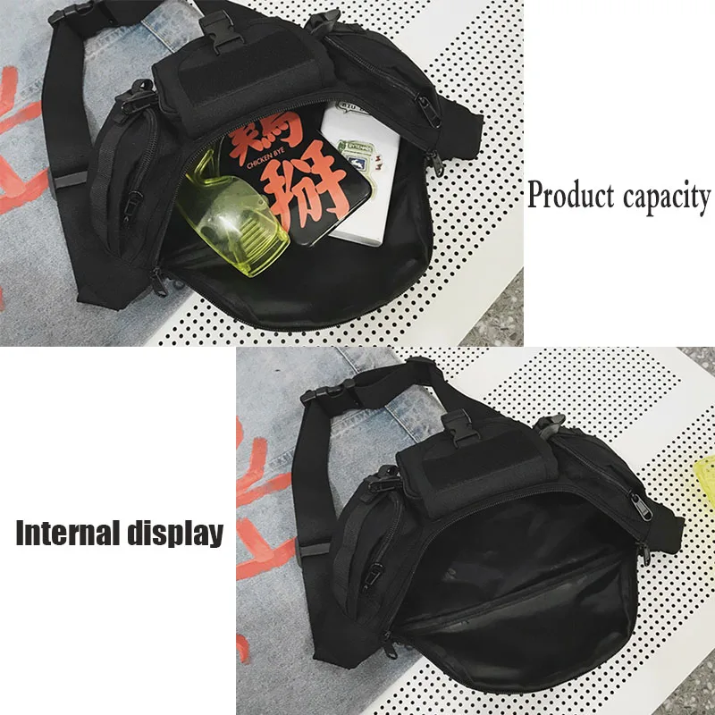 Поясная сумка для мальчиков и девочек с черным пояском сумки Fanny Pack