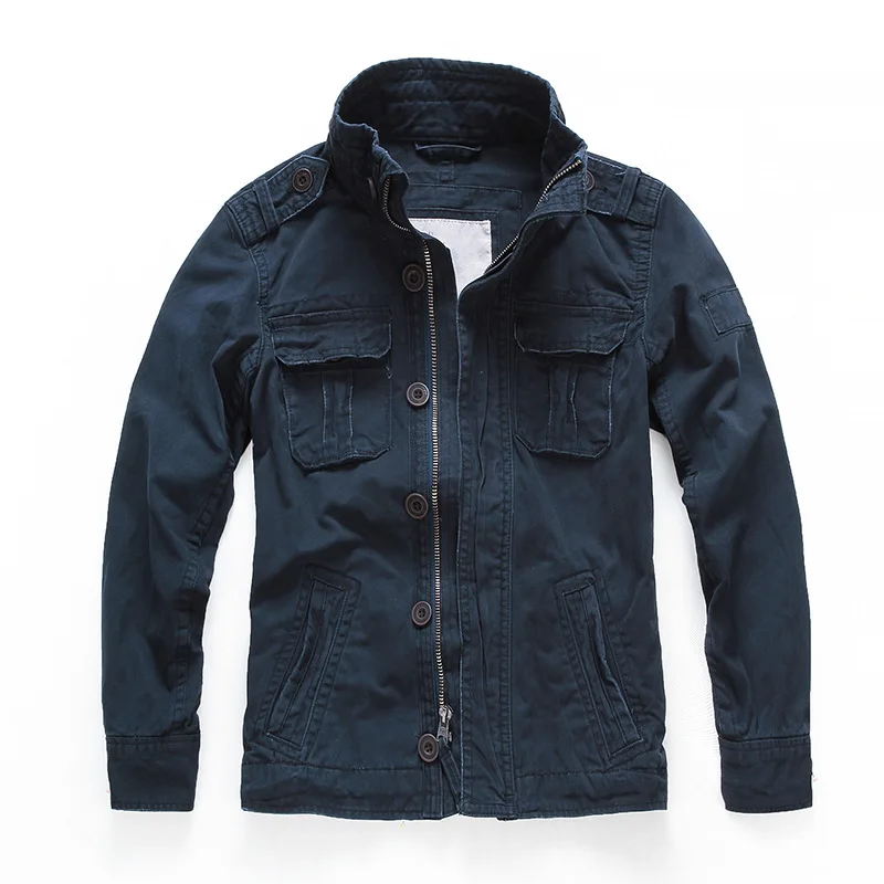 

Men Camouflage Combat Jackets Retro Military Pocket Men's Denim Macket Outwear Army Coats Casual Male Cotton Size S-2XL New 2020