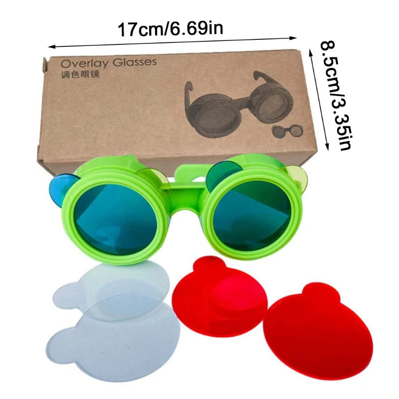 

Kindergarten Children Three Primary Color Glasses Science Experiment Glasses 63HE