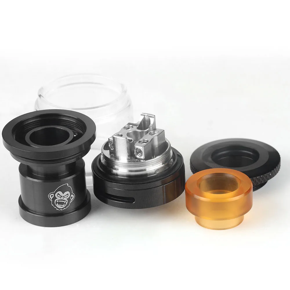 Атомайзер Coil Father SS RTA двойной 24 мм 3 мл стеклянная колба с верхней крышкой