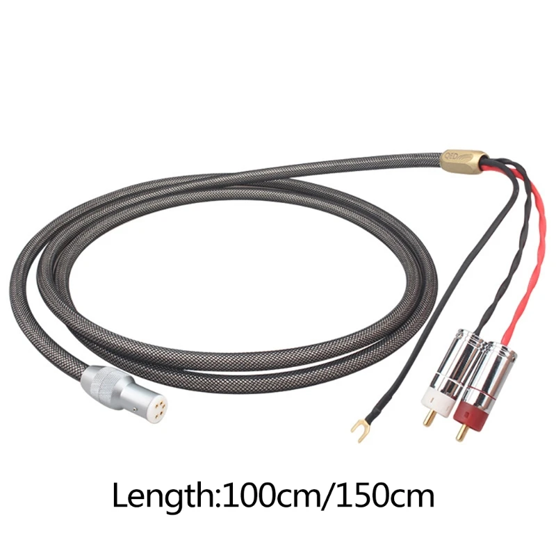 

high-quality LP vinyl record tonearm cable audio signal cable XLR five-core female socket dedicated for phonograph