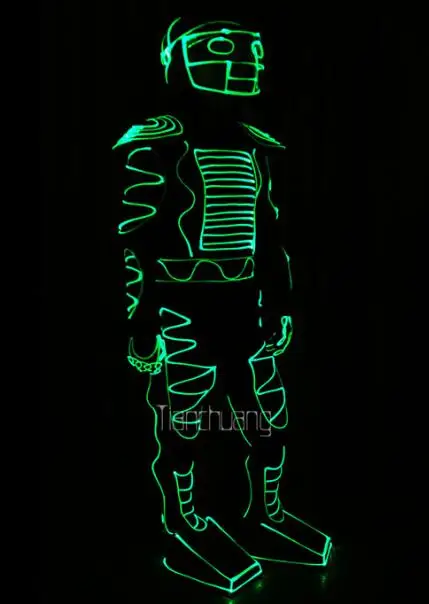 

Festive Party Supplies LED Stage Wear Glowing Clothes Cool Fashion LED Costume Clothes Remote Cotrolled Size customized
