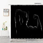 Тканевая занавеска для душа для фитнеса и мышечной воды