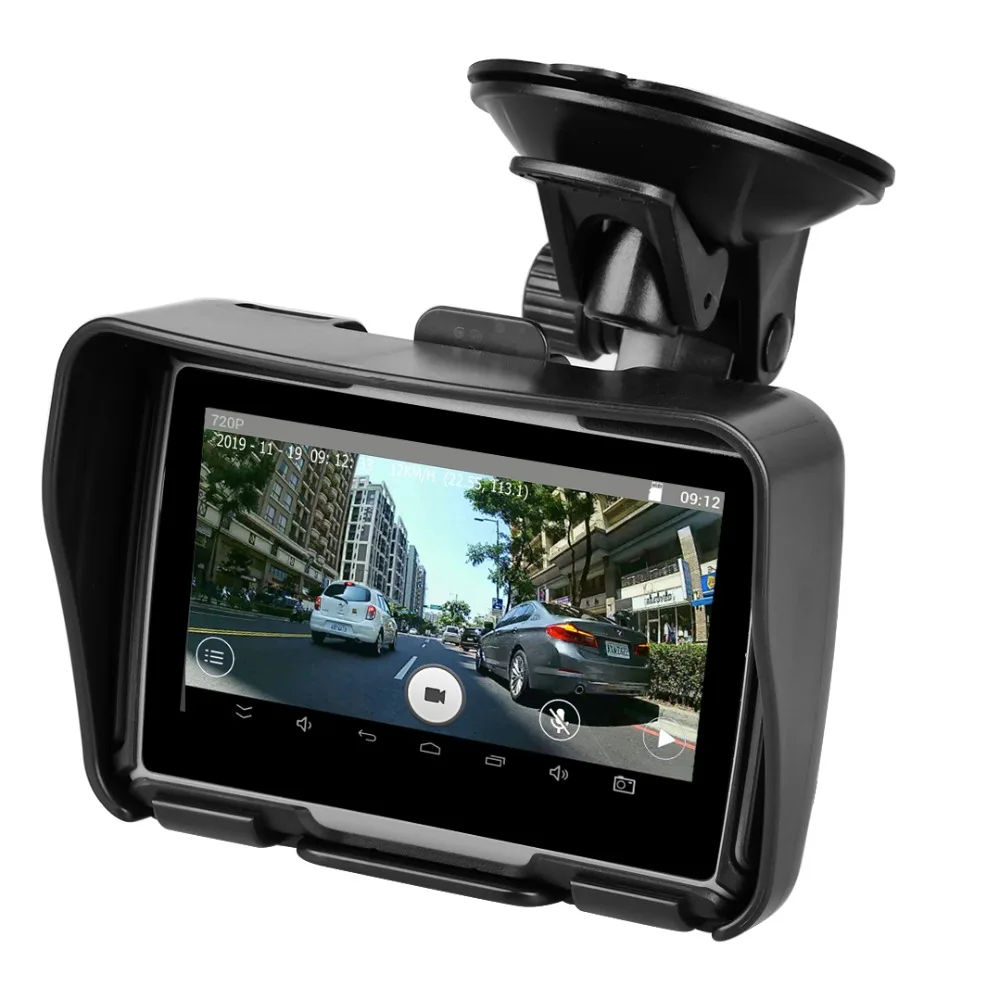 Новейший Fodsports gps мото навигатор 4,3 дюймов с DVR IPX7 Водонепроницаемая Android система wifi Bluetooth мотоцикл gps навигация