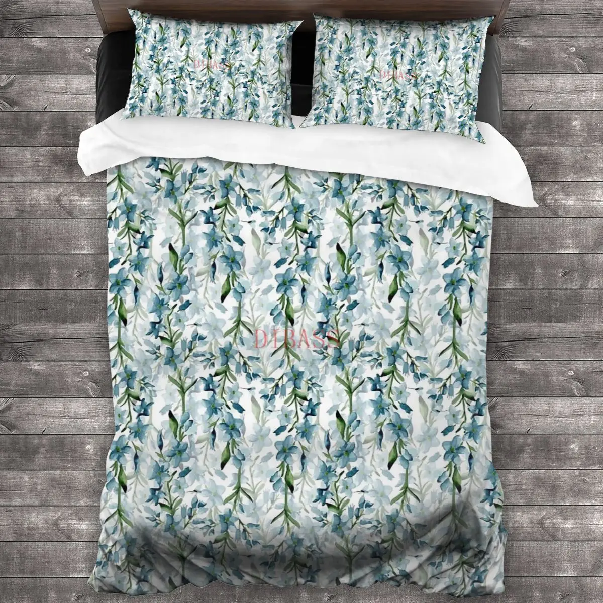 

Комплект постельного белья из 100% хлопка с 2 наволочками и пододеяльником из микрофибры