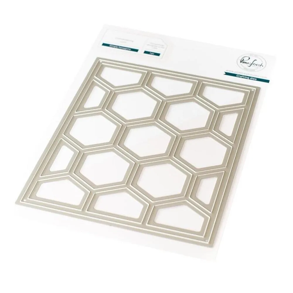 

Honeycomb Metal Cutting Dies and Stamps for DIY Scrapbook Handmade Paper Craft Creative Stamps and Dies Paper Cut Template