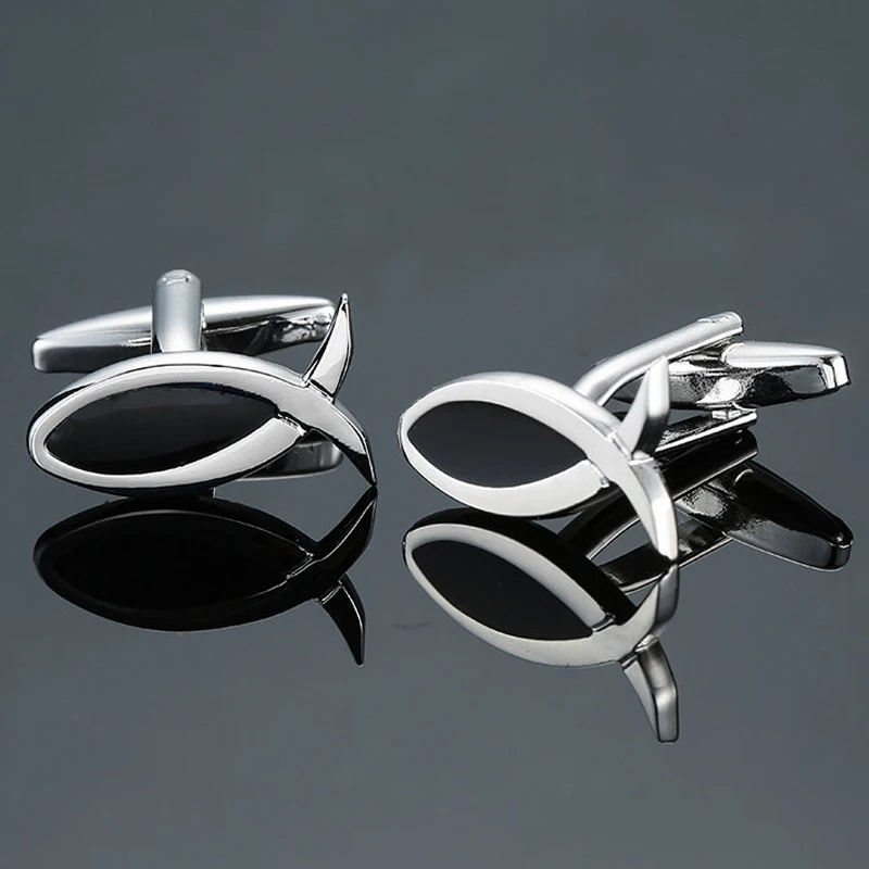 Запонки мужские с рыбками в подарок