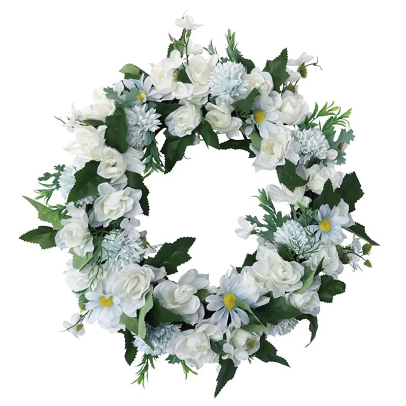 

Artificial Capejasmine Wreath for Front Door Farmhouse Office Wall Window Party Wedding Home Decor