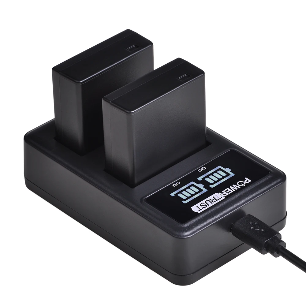 Комплект из 2 предметов DMW-BLG10 BLG10 DMW-BLE9 DMW-BLE9E BP-DC15 батарея+ светодиодный двойной USB Зарядное устройство для цифрового фотоаппарата Panasonic LUMIX GF5 GF6 GX7 LX100 GX80 GX85